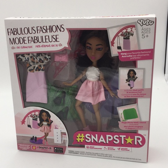 Snapstar Vita's Chic Clothing Rack Set with Doll & Accessories - Picture 5 of 13